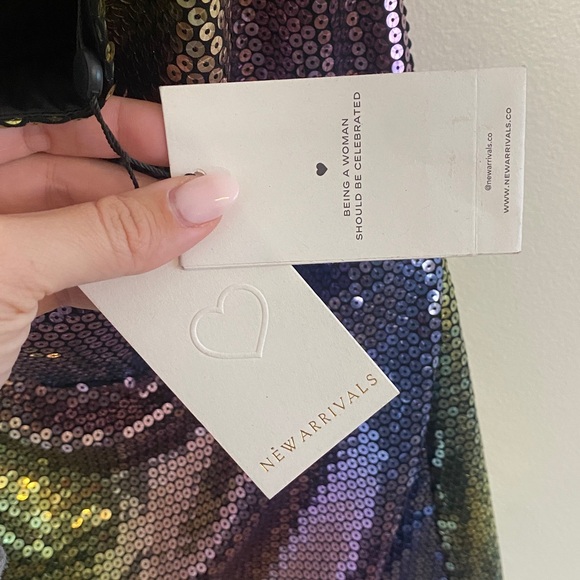 NWT The New Arrivals by Ilkyaz Ozel Jade Sleeveless Sequin Mini Dress Size 6-8 - Picture 5 of 10